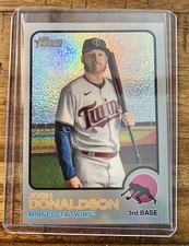 2022 Heritage Base Chrome Silver #110 Josh Donaldson 87/ 373  - Minnesota Twins
