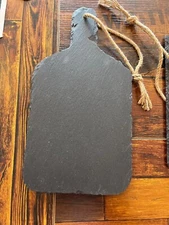 Your Custom Design, Text, Logo- Paddle Shaped Laser Engraved Slate Cutting Board