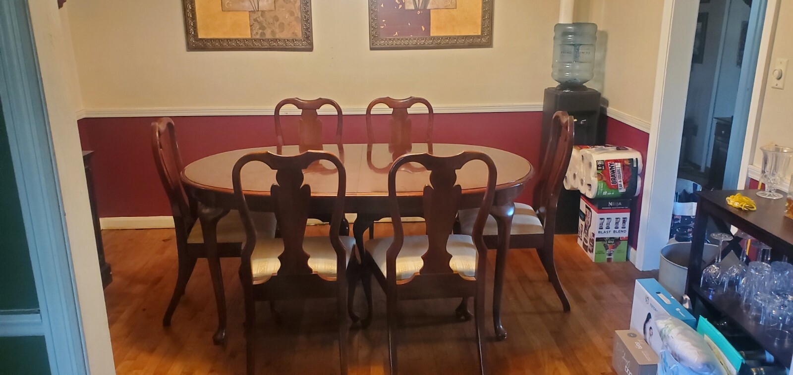 Thomasville Winston Court Dining Room SETTable 6 Chairs + 2 Leaves