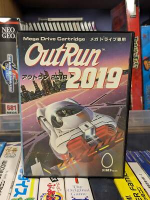 OutRun 2019 Sega Mega Drive Japanese Japan Complete CIB Tested Working Out Run