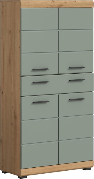 Xonox.Home Badmidischrank Badschrank Hochschrank Scout Artisan Eiche 74X141X31Cm-image