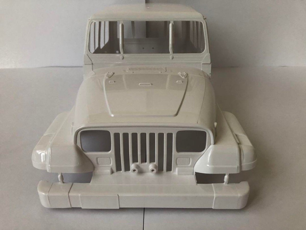 タミヤ　ジープ　ラングラー　YJ ボディ Tamiya Jeep Wrangler Yj Body H J 2 Piece Set ∔ sticker