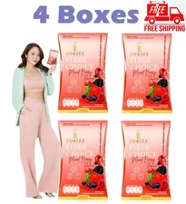 4 X Sorizz Fiber Choice Mixed Berry Brightening Skin 7 Sachets
