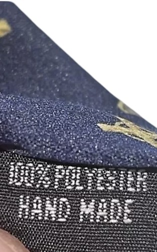 PARQUET Azul y Dorado Santa Biblia y Cruz Corbata Cuello Corbata Hecho a Mano NUEVO - Imagen 6 de 6