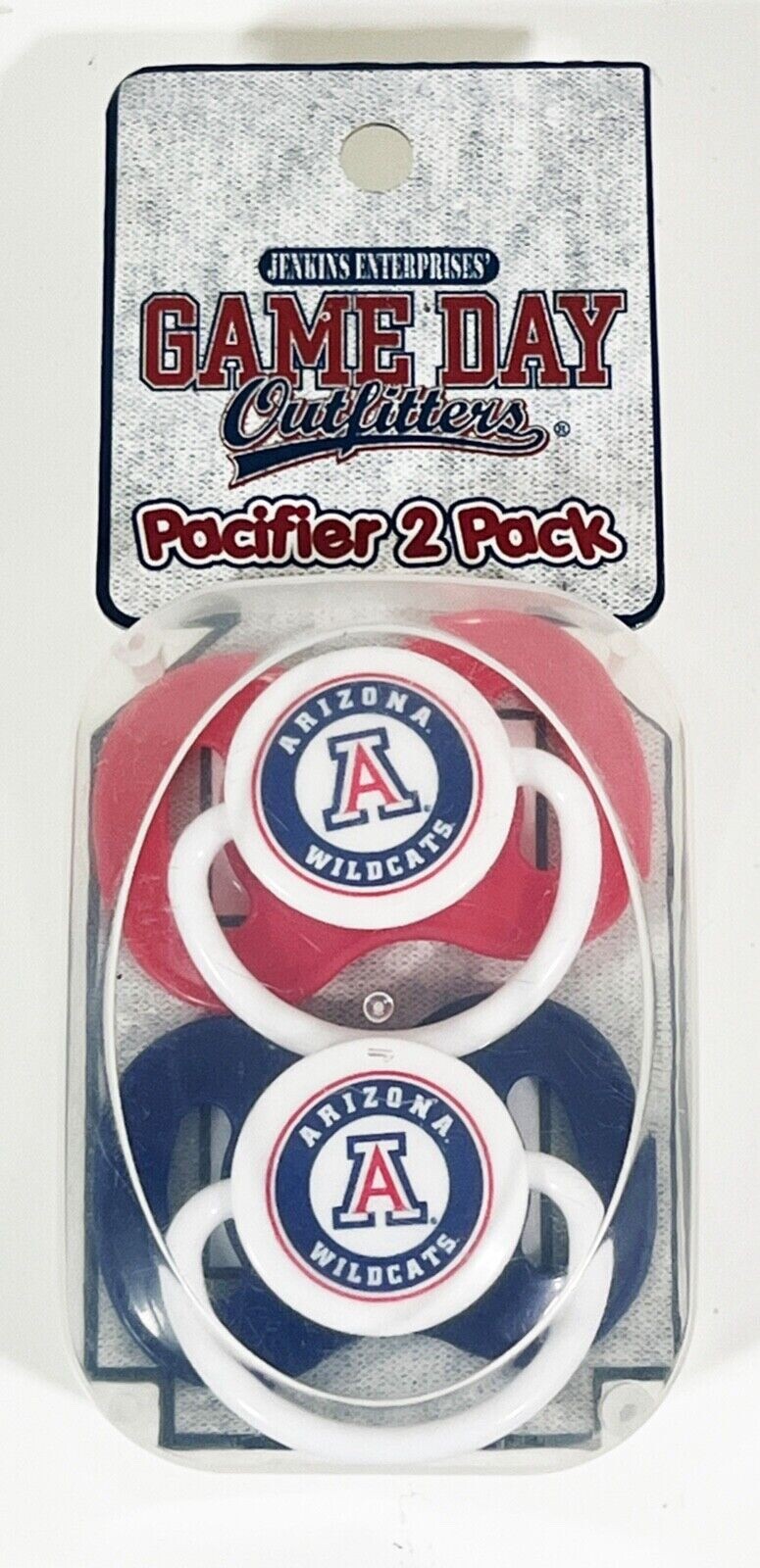 Game Day Outfitters 2 Pack Pacifier ARIZONA WILDCATS & 2Packs Pacifier