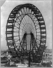 8" x 10" Photo Ferris wheel at Chicago World's Fair
