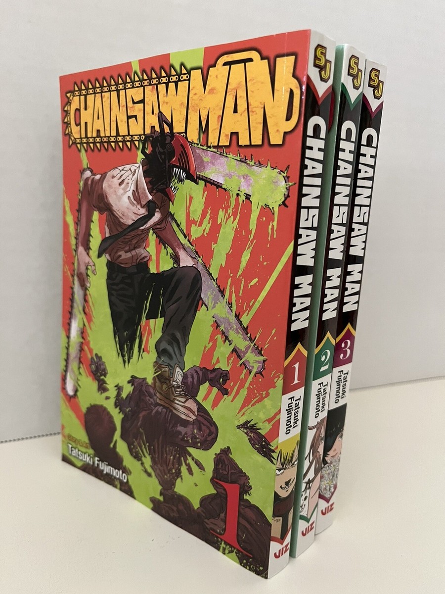 Chainsaw Man Vol 1-3 English Manga Set - Tatsuki Fujimoto | eBay