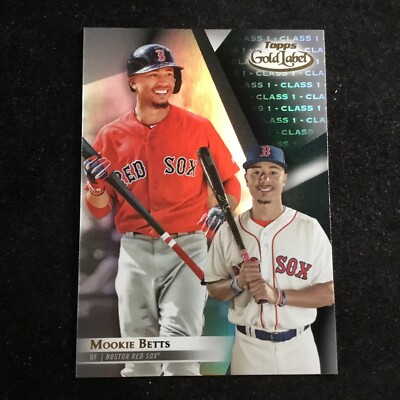 2018 Topps Gold Label Black Class 1 #20 Mookie Betts Boston Red Sox