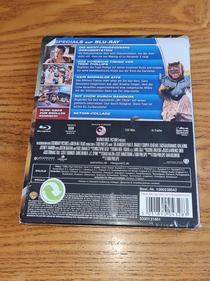 THE HANGOVER 2 new Bluray steelbook rare OOP German region free abc(w/ artcards) - Image 2 of 4