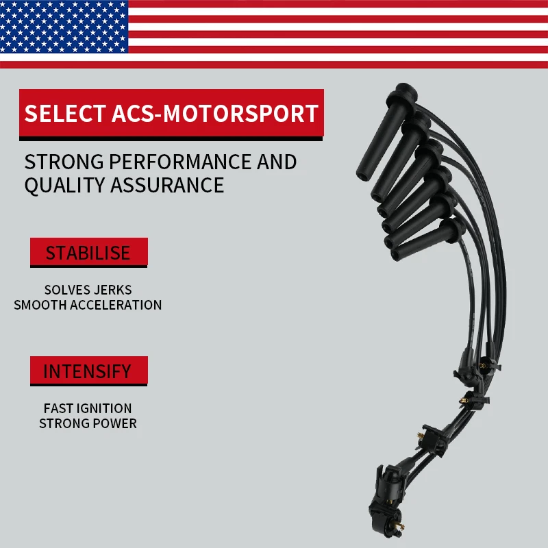 6X High Performance Spark Plug Wire for Ford Taurus Mercury Sable 3.0L 671-6090 - Image 3 of 4