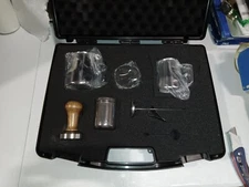Metallurgica Motta Milano 7-Piece Barista Kit in a Carrying Case. Made In Italy
