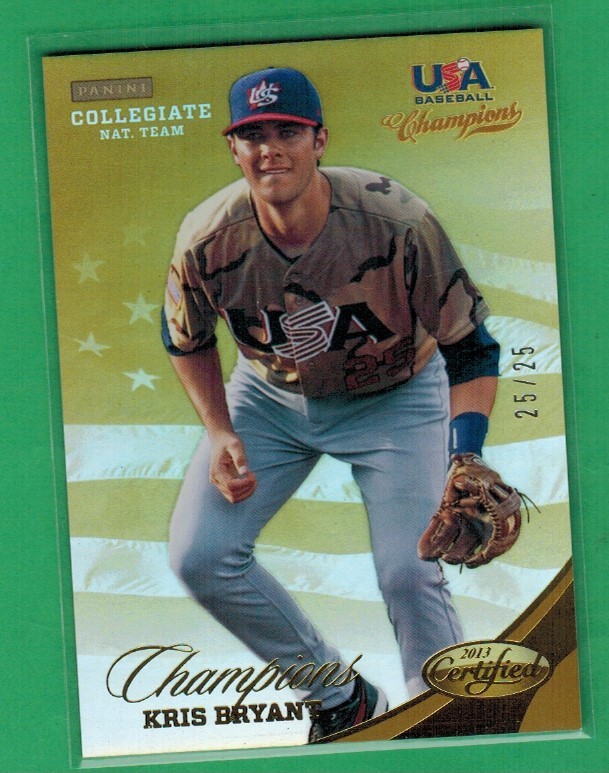 2013 PANINI USA BASEBALL CHAMPIONS CERTIFIED KRIS BRYANT