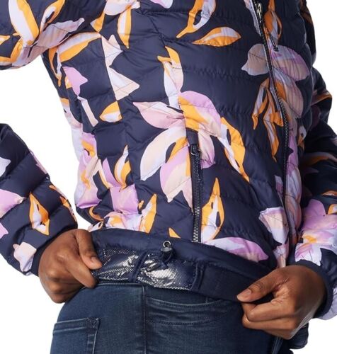 Columbia Giacca Donna Powder Lite con Cappuccio Omni-Heat Scuro Notturno Tulipano TG SM - Foto 4 di 8