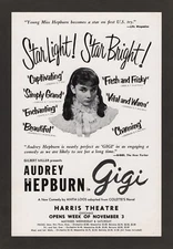 Audrey Hepburn (Debut) "GIGI" Michael Evans / Anita Loos 1952 Chicago Flyer