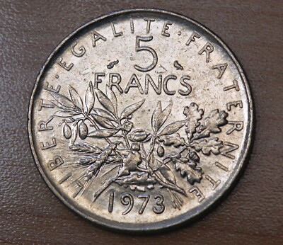 1973年フランス五フラン古銭コイン フランス 5フラン 1973年 - メルカリ
