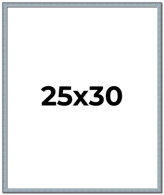 25x30 Frame Blue Scuffed Farm Board Solid Wood Picture Frame Width 0.75 Inches |