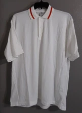 New-MEN'S GENUINE JERICO SOFT WEAR SHORT SLEEVE WHITE POLO SUMMER SHIRT.SZ XXL