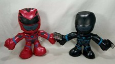 Power Rangers Movie 8" Plush Lot RED  BLACK RANGER w/ Tag Just Play 2016 NWT