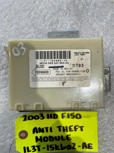 02 03 FORD F150 HARLEY ANTI THEFT KEYLESS ENTRY CONTROL MODULE 1L3T-15K602-AE - Picture 2 of 6