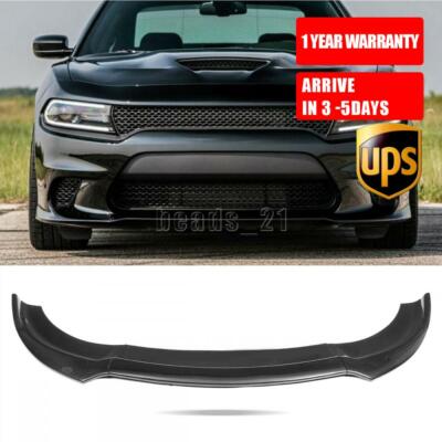 For 2015 - 2021 Dodge Charger SRT Carbon Fiber Front Bumper Lip Splitter Spoiler