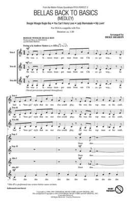 Bellas Back To Basics (Medley) From Pitch Perfect 2 Ssaa Dv Acap