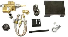 HPC Fireplace Gas Log LP Propane Brass Safety Pilot Light Complete Kit