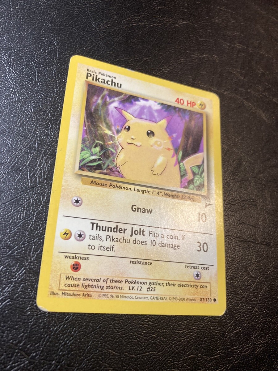 Pokemon Base Set 2 | Pikachu | Common | 87/130 | eBay