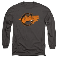 Campbell University Adult Long Sleeve T-Shirt Camels State, Charcoal, S-3XL