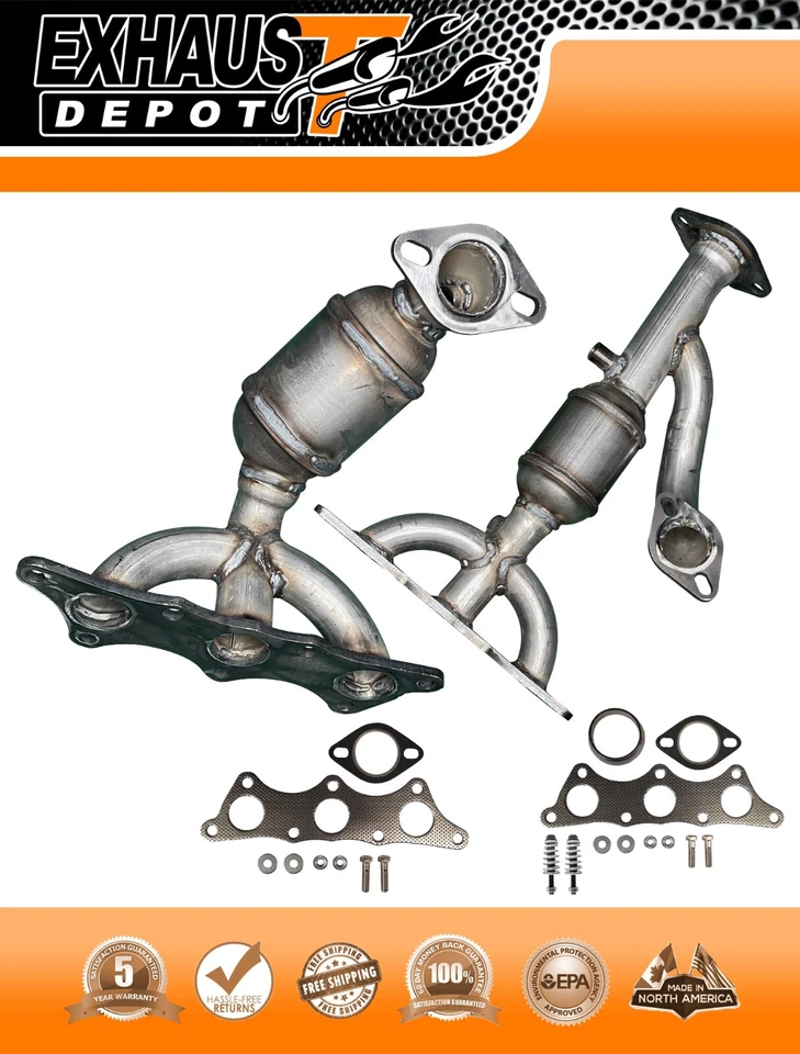 Convertidor catalítico colector para Mitsubishi Endeavor 3,8 L 2004-2011 delantero y trasero Foto 4 de 4