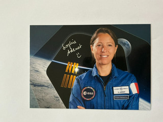 Hand signed autograph card Sophie Adenot astronaut
