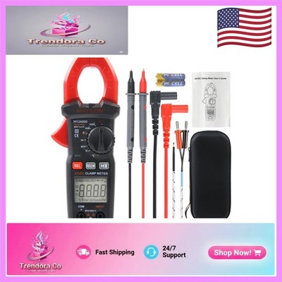 Compact MY2600D AC/DC Clamp Meter with Non-Contact Voltage Detection & Alerts