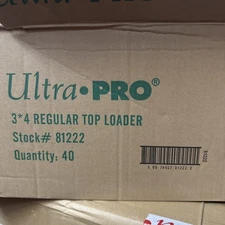 1 Case 40 pcs * 25 Count 1000: Ultra Pro Regular 3"x4" Topload Card Protectors