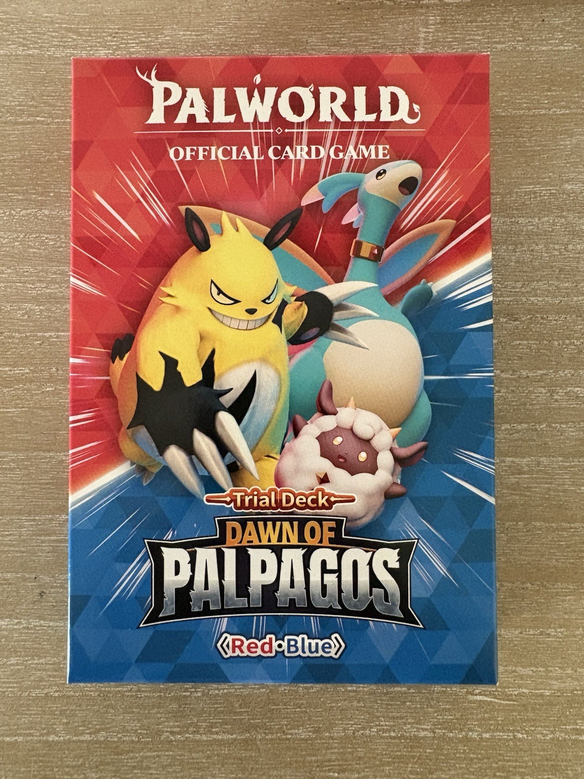 Palworld Trial Deck Dawn of Palpagos Red/Blue No Booster Pack No Carta Speciale