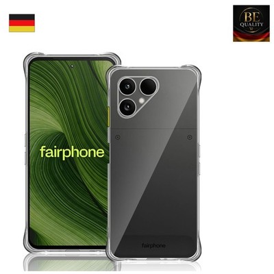 Tutuo Fairphone 6 Hülle Silikon transparent stoßfest UV beständig
