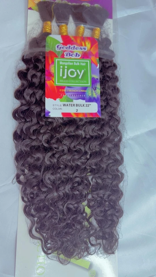 Ijoy Water Bulk 22" Pre-Stretched Hair Braiding Extensions in different colours - Image 4 of 4