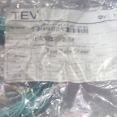 TEV LC-LC Duplex Optical Fiber Cable 1000mm Aqua Optical Network Cable