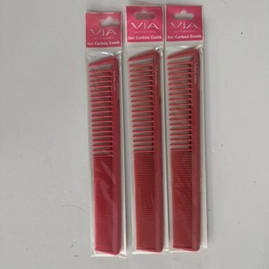 VIA VCIP3 Crystal Ion Professional Combs 3 Piece Set