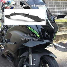 Black For YAMAHA MT07 2025 Front Spoiler Winglets Aerodynamic Downforce Wing