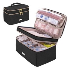 Medicine Storage Bag Pill Bottle Organizer with Portable Small Pouch Travel M...