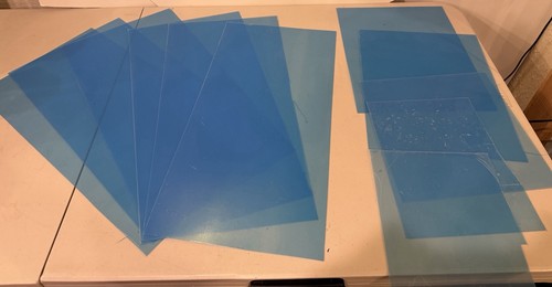 6+ PCS PETG Plastic Sheet - 0.020" thick - Clear - 12" x 24" - Polyester Sheet