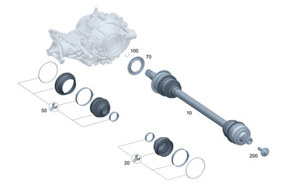 Genuine Mercedes-Benz Repair Kit Prot Ring 214-357-15-00
