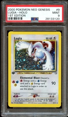 PSA 9 MINT Lugia 9/111 HOLO RARE Neo Genesis 1ST EDITION Pokemon