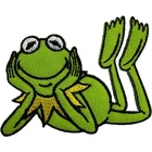 Kermit the Frog Muppets Patch Embroidered Badge Iron On Sew On Jeans T Shirt Bag