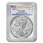 Lot of 5  2025-(W) American Silver Eagle MS-70 PCGS (FirstStrike®)