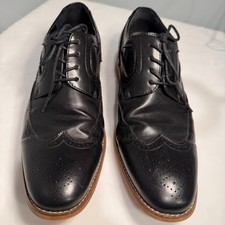 Kenneth Cole Reaction Black Wingtip Dress Shoes for Men for  display picture 1