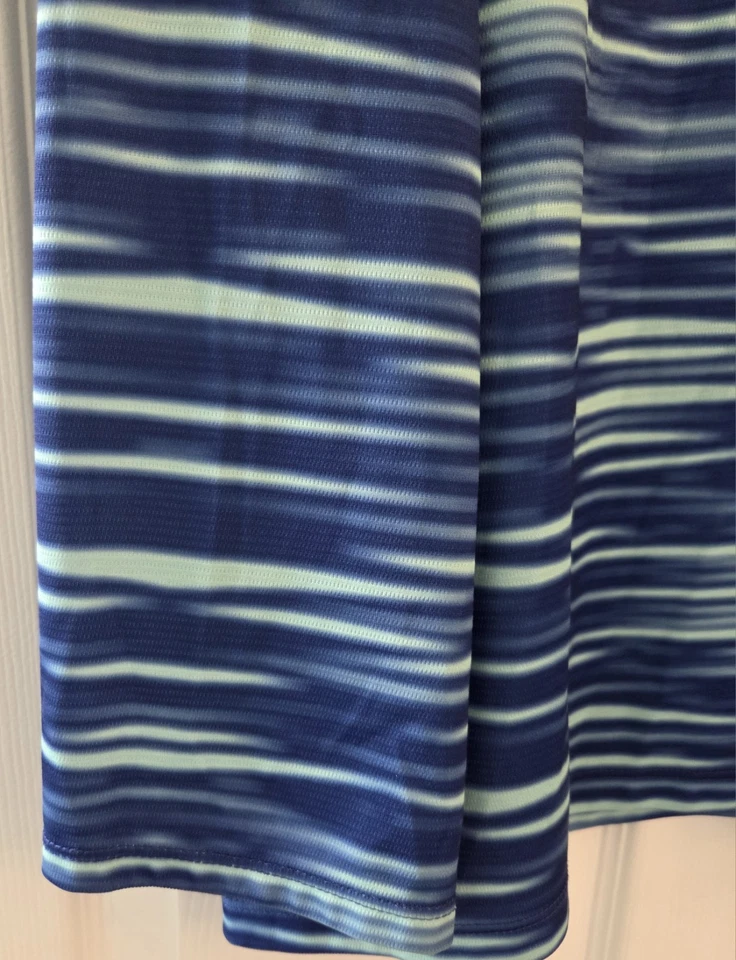 Camisa Reel Legends Mujer Azul Rayas Manga Larga Freeline Sol/Natación UPF50+ 3XL Foto 3 de 4