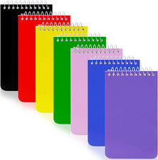Pocket Notebooks 3x5 Spiral Mini Memo Pads Lined College Ruled 7 Pack 75 Sheets