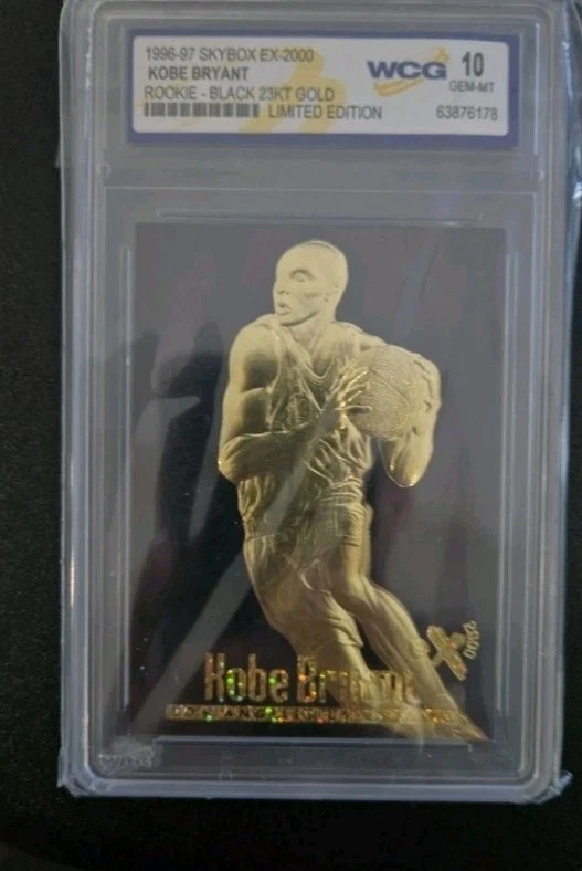 1996-1997 Skybox EX-2000 Kobe RC Bryant Black 24KT Gold Medallion Serial #! - Image 4 of 4