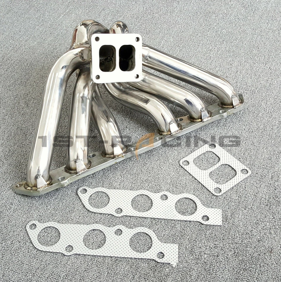 V2 Turbo Exhaust Manifold For Toyota Supra Lexus SC300 GS300 IS300 2JZ-GE SS304 - Image 2 of 4