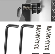 2PCS 9/16" Trailer Gate Latch Kit with 2 Springs+2 Roll Pins,Heavy Duty... 